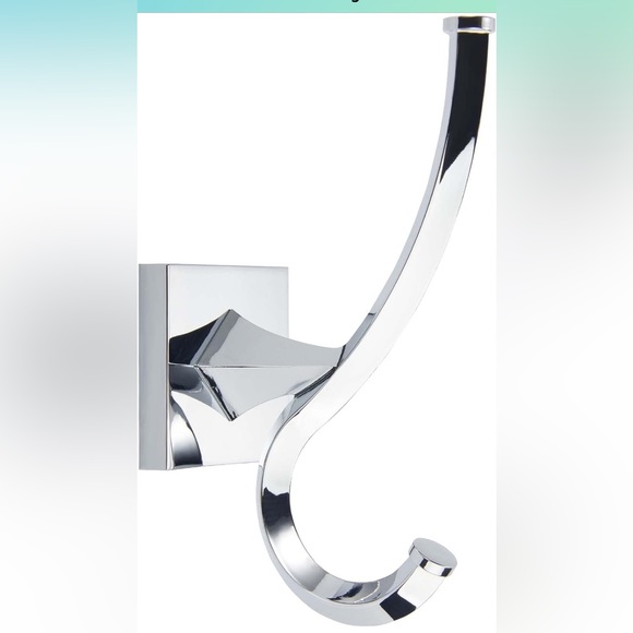 NEW Open Box 2 Pack Vintage Wall Hooks-Chrome Coat Hooks Towel Hook for Hanging - Picture 1 of 8